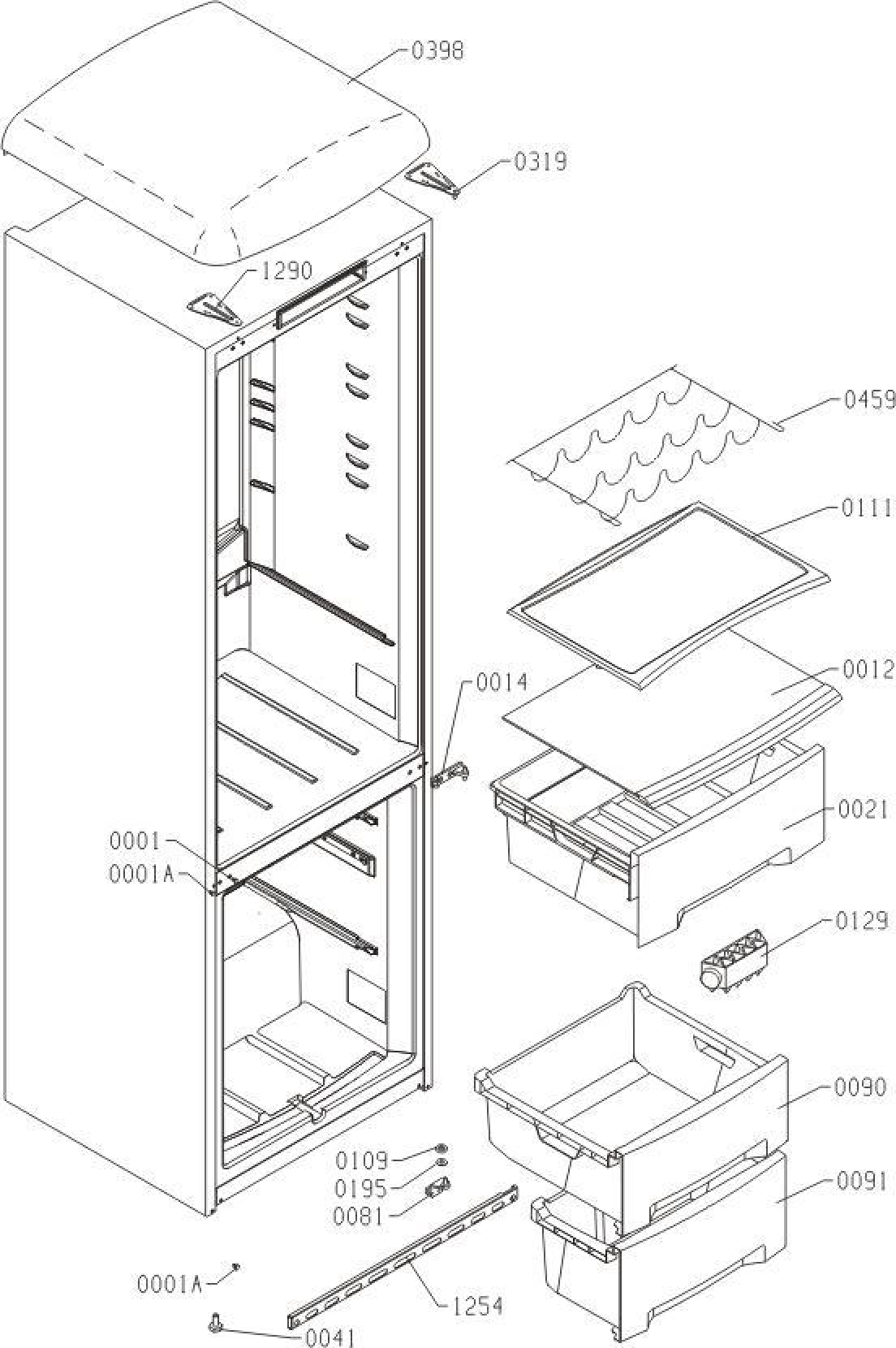 Explosionszeichnung Gorenje 528615 RK60319OBL