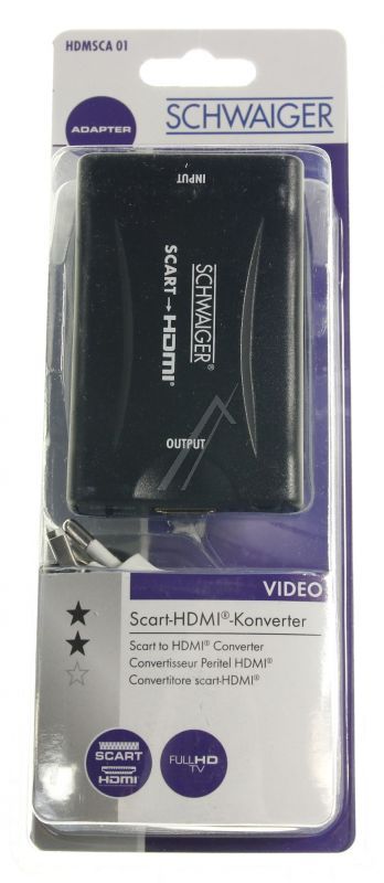 Schwaiger HDMSCA01533 HDMI-Converter - Hdmsca01 533 konverter scart auf hdmi