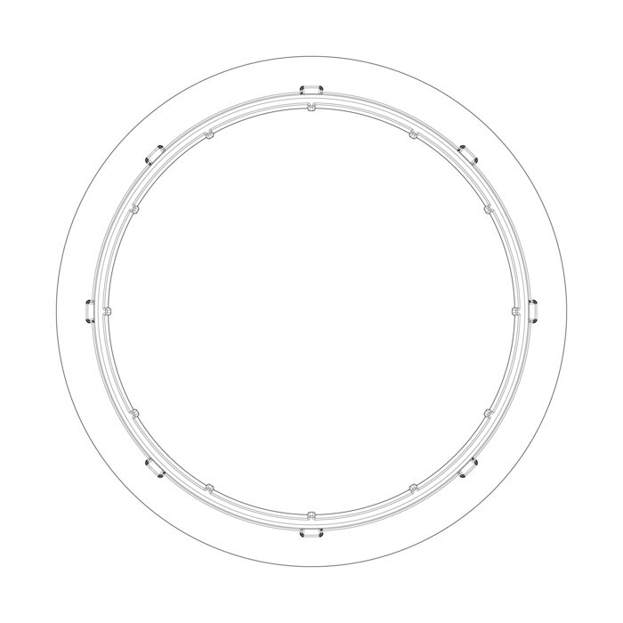 AEG Electrolux 5617222202 Abdeckhaube - Abdeckhaube ring,dampf,schwarz