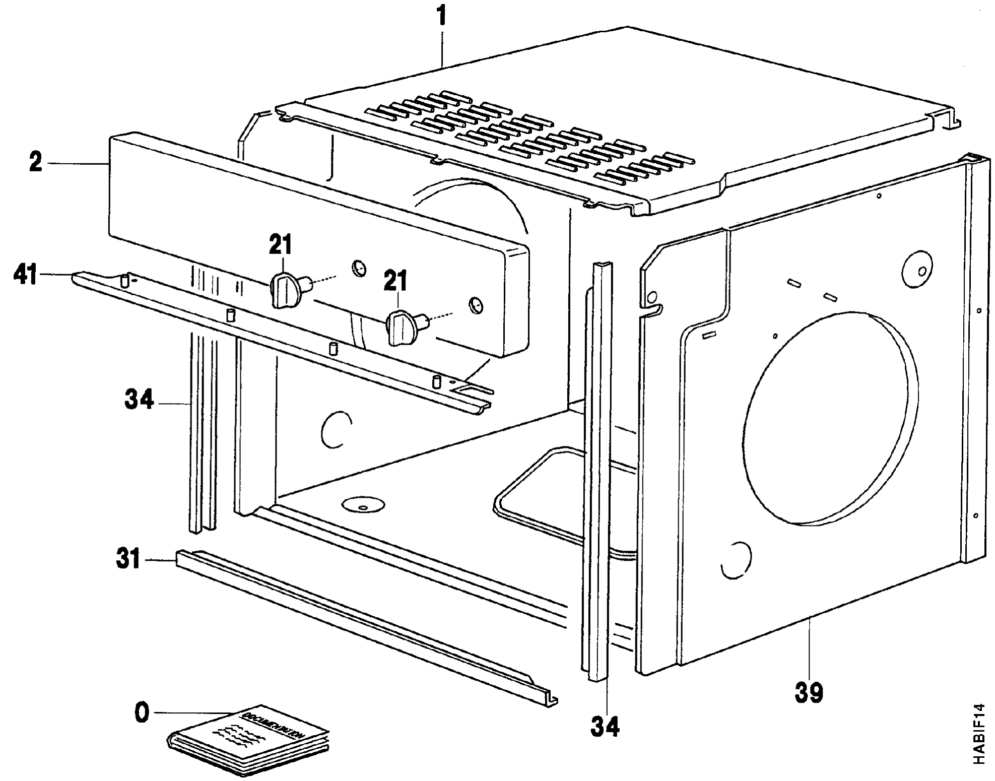 Explosionszeichnung Zanussi 94425001100 FP348GB1