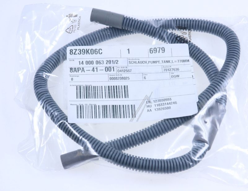 AEG Electrolux 140000632012 Verbindungsschlauch - Hose,pump,tank,l770mm