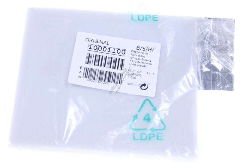 BSH Bosch Siemens 10001100 - Filterschaum