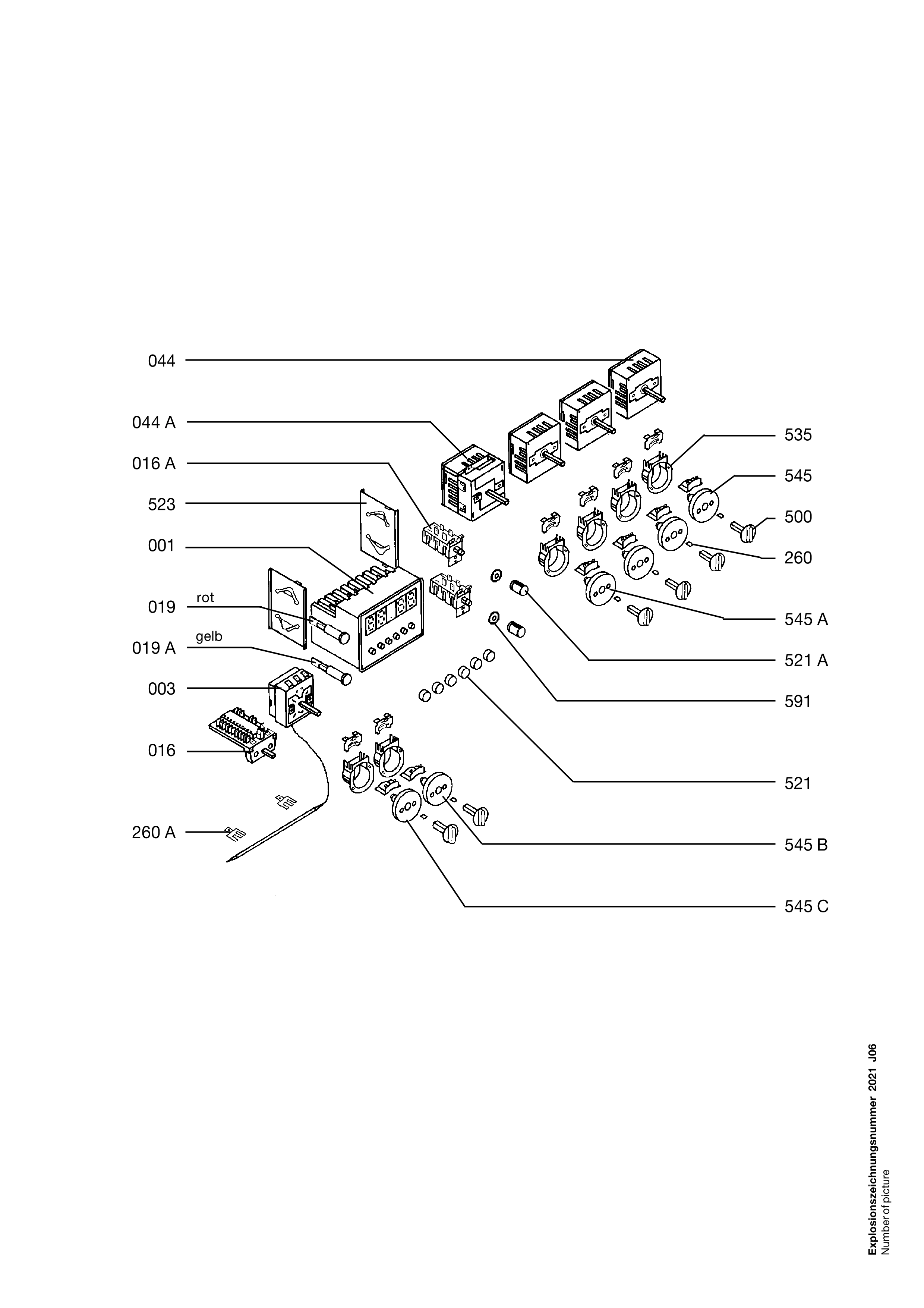 Explosionszeichnung AEG 94031305300 5432V-EW