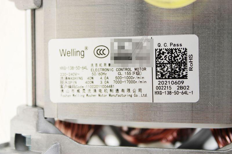 Midea 11002011004481 Waschmaschinenmotor - Hxg-138-50-64l-1 motor, 220-240vac, 400w