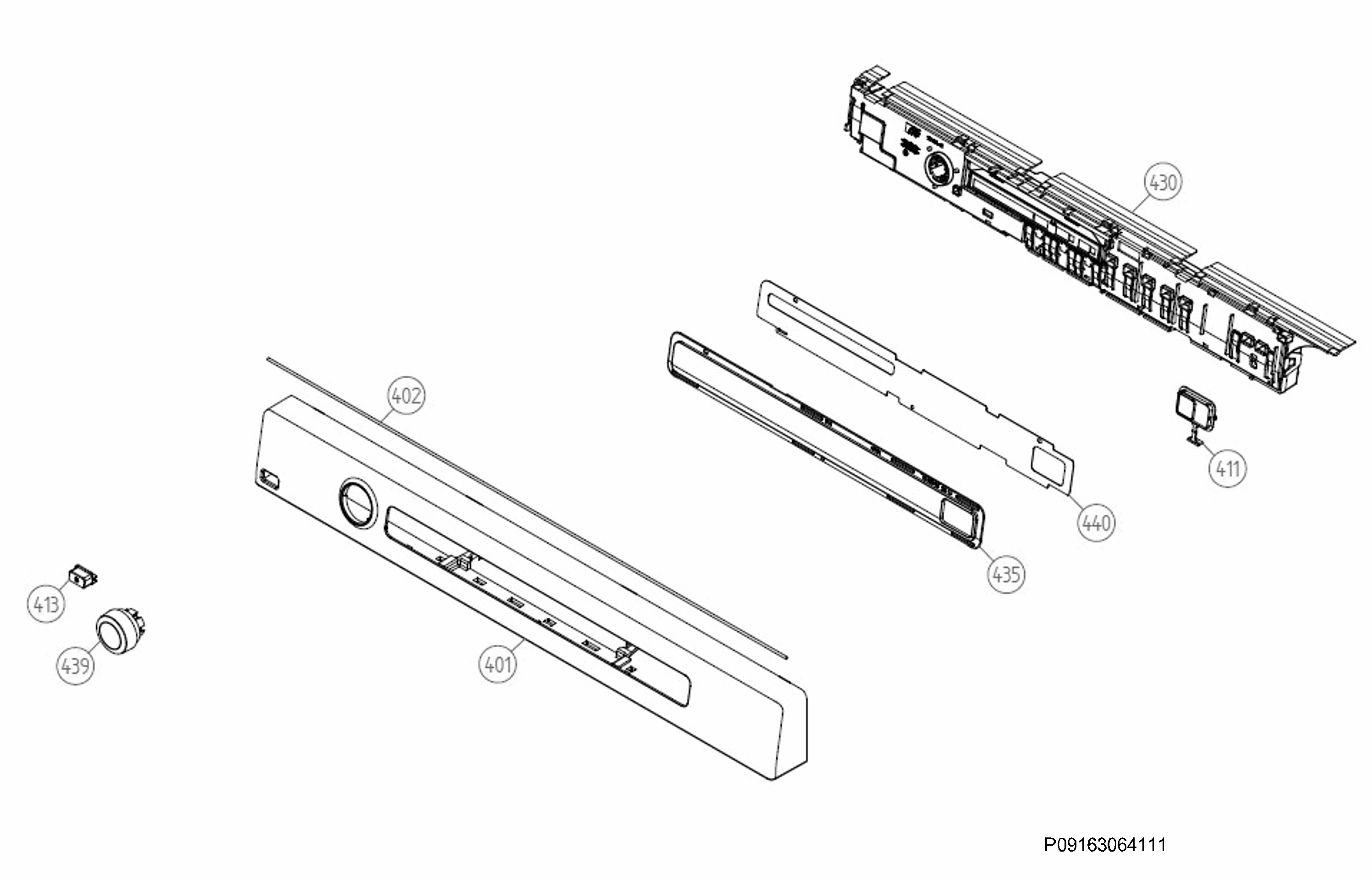 Explosionszeichnung AEG 94908072500 TWSL3M100