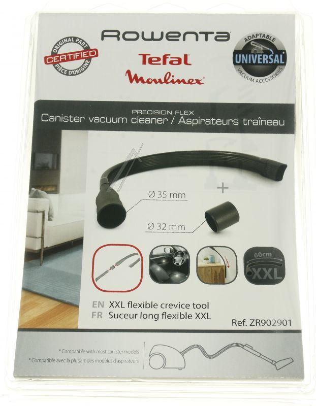 SEB ZR902901 Fugendüse - Flexible xxl-fugendüse l: 60 cm mit adapter 32 + 35 mm
