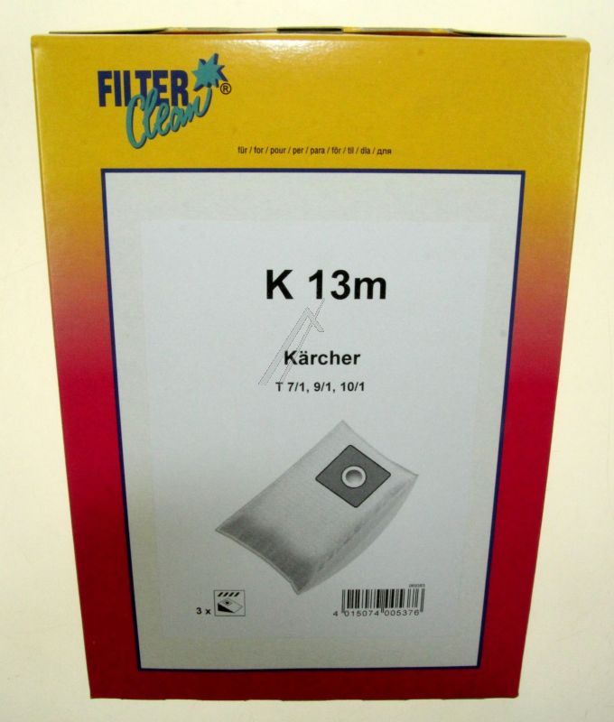 Filter Clean FL0789K Staubsaugerbeutel - K13m mikroflies-staubsaugerbeutel, 3 stück