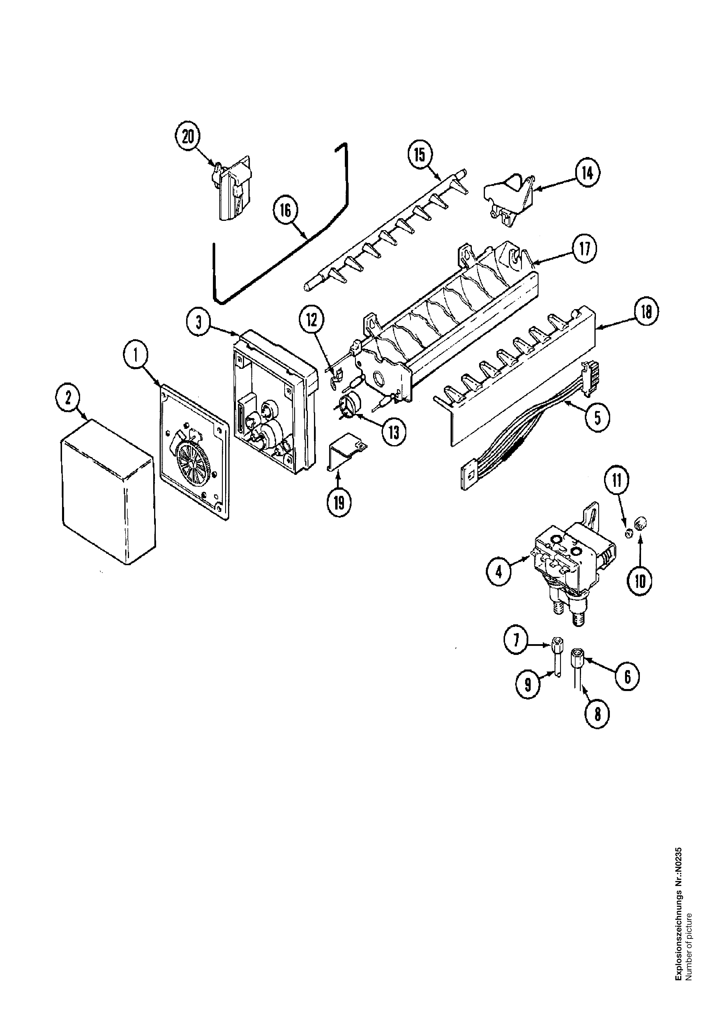 Explosionszeichnung AEG 92500290700 S7088-1KG