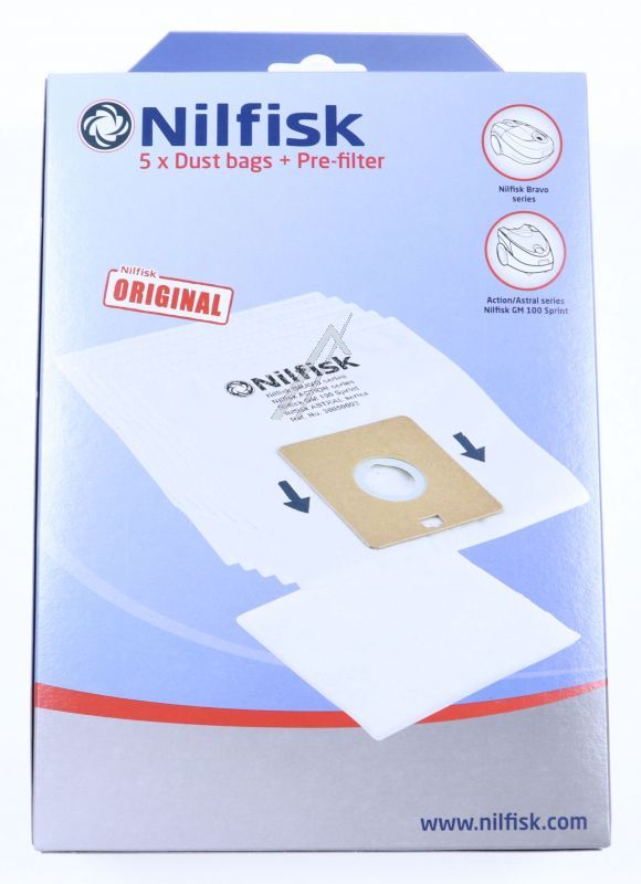 Nilfisk 30050002 Staubsaugerbeutel - Staubsaugerbeutel, 5 stück