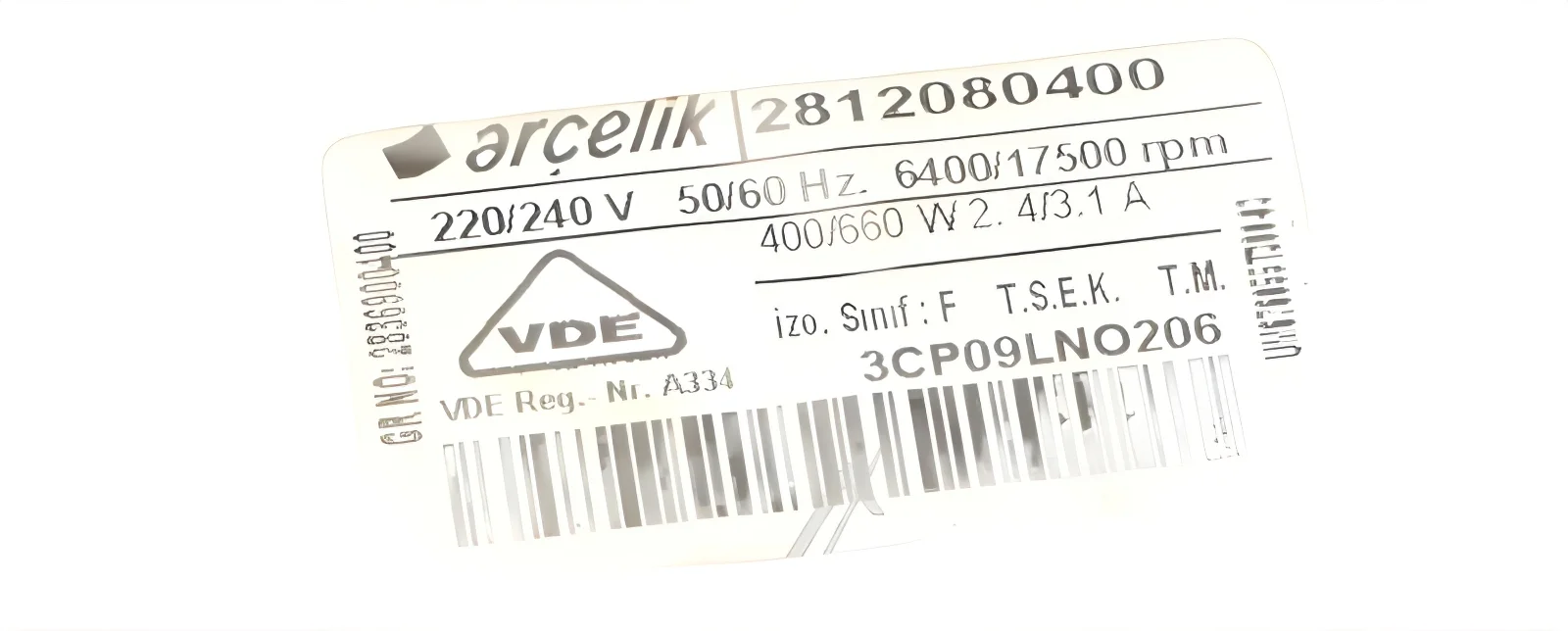 Arcelik Grundig Beko 2812080400 Waschmaschinenmotor - Motor Arcelik Grundig Beko 2812080400 Waschmaschinenmotor - Motor