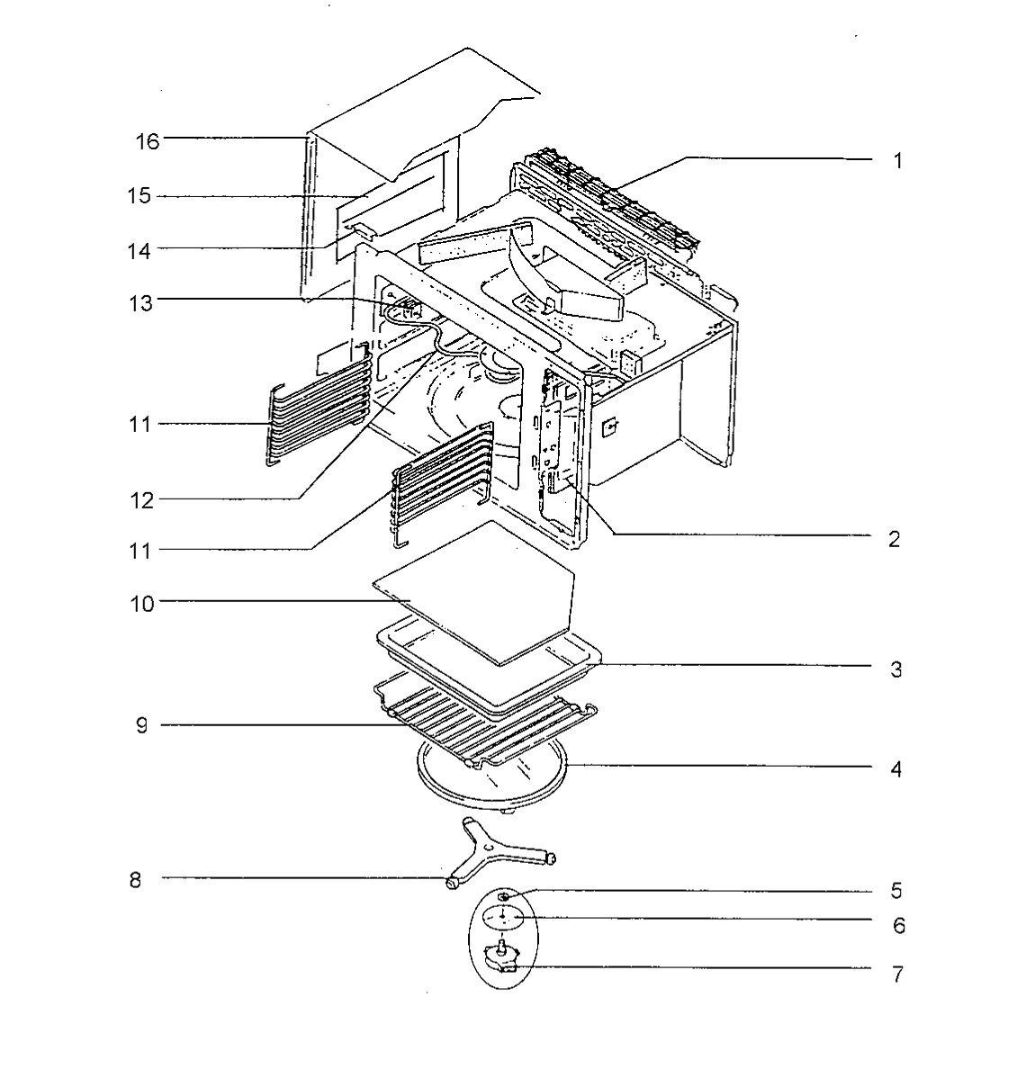 Explosionszeichnung AEG 94700236100 Micromat Duo 230 W
