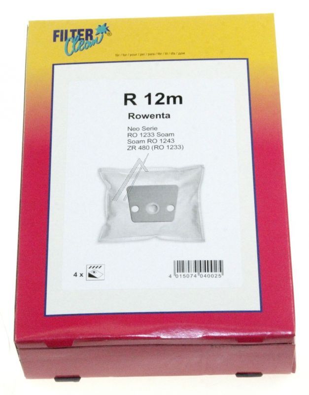Filter Clean FL0052K Staubsaugerbeutel - R12m staubsaugerbeutel 4+0
