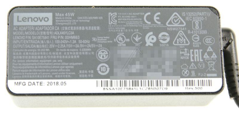 Lenovo 00HM665 - Ac adapter usb -c