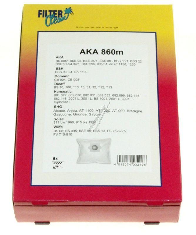 Filter Clean FL1117K Staubsaugerbeutel - Aka860m fl1117-k staubsaugerbeutel vlies inhalt: 6