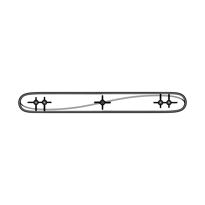 AEG Electrolux 140144542010 Trommelrippen - Redan de tambour,gris,298.3mm,