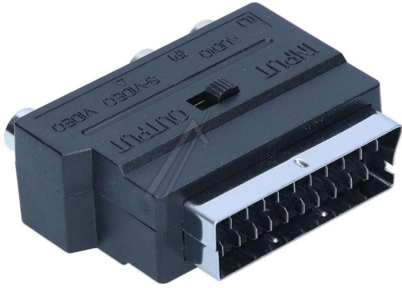 COM - Scartadapter scartst/3xc b/1xs-vhs-buchse mit schalter