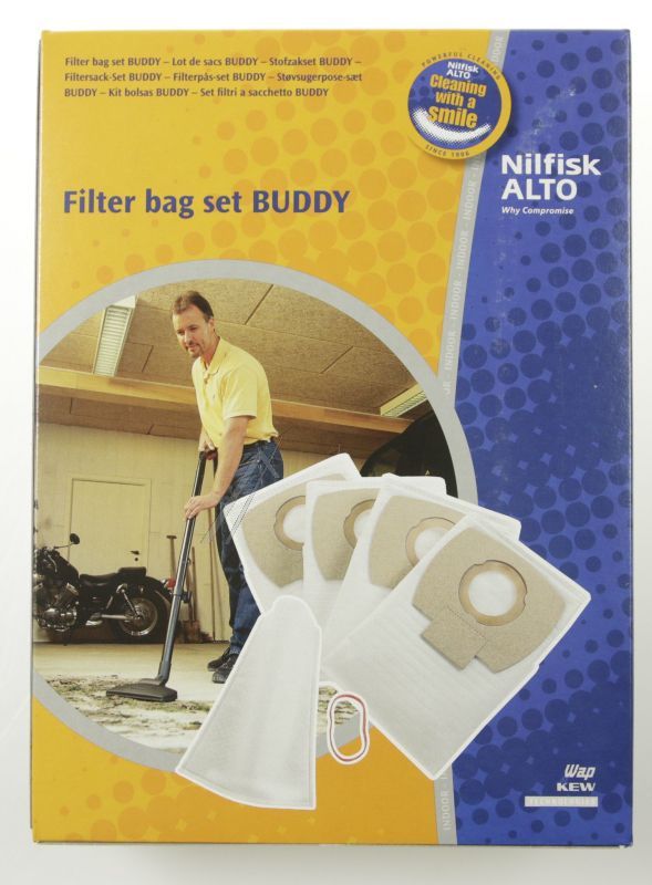 Nilfisk 302002403 Staubsaugerbeutel - Set 4x beutel + wasserfilter