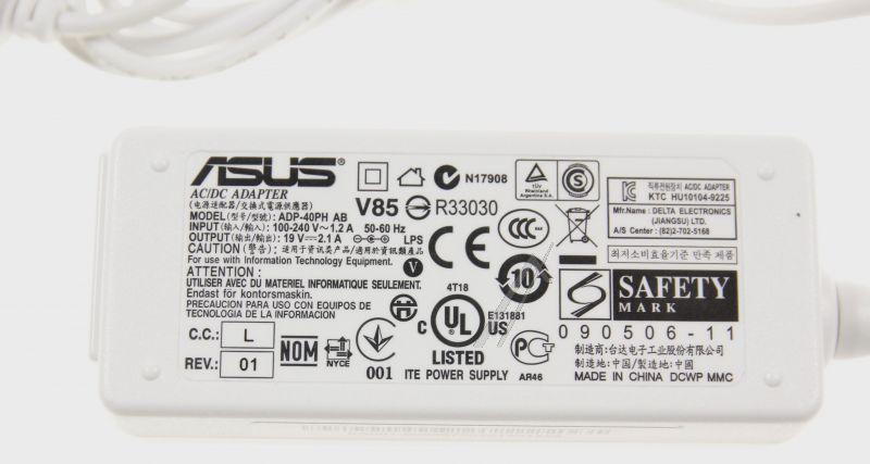 ASUS 04G265005200 AC Adapter - Power adaptor 40w19v (2pin) wh