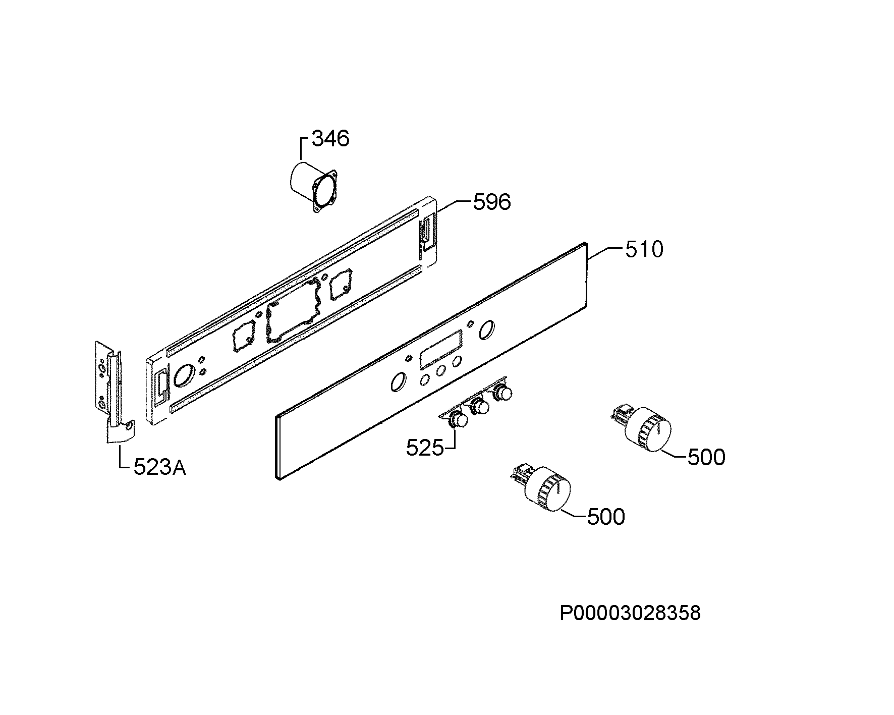Explosionszeichnung Ikea 94406500101 FOV10P Explosionszeichnung Ikea 94406500101 FOV10P