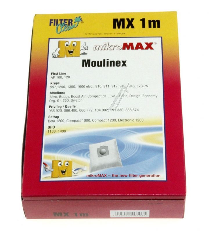 Filter Clean FL0016K Staubsaugerbeutel - Mx1m micromax beutel 4 stück