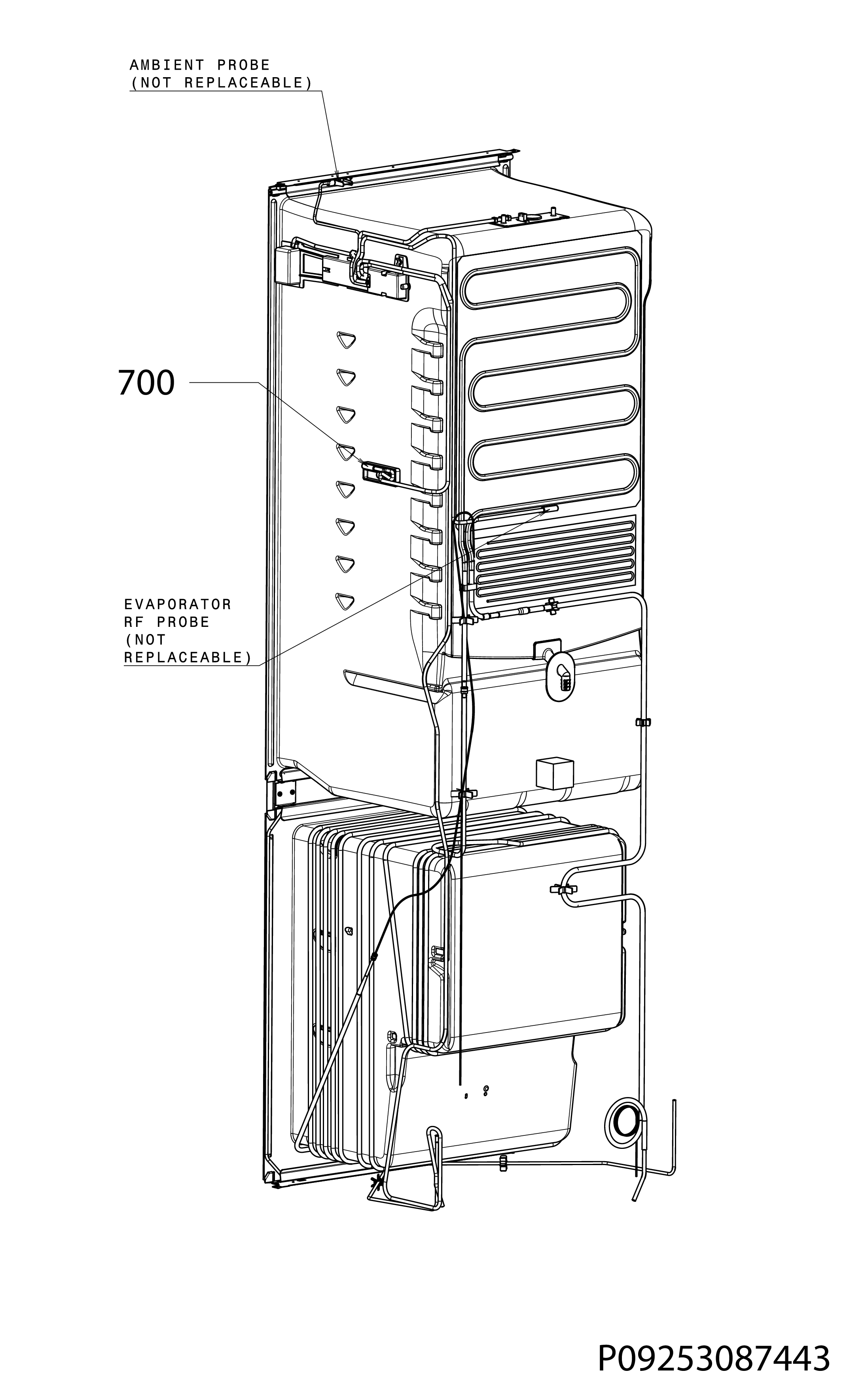 Explosionszeichnung AEG 92550317602 SCB618F3LS