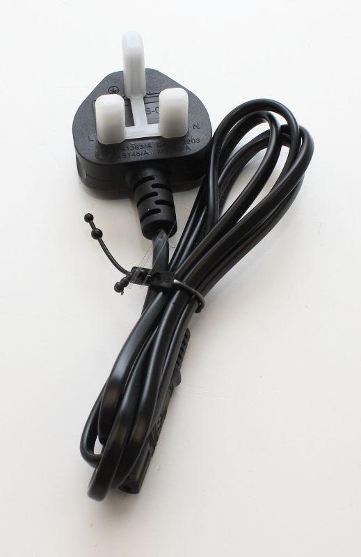 Vestel 23822552 Netzkabel - Pwr cord safe uk 1.5m 2x0.5plug pkg(e_to