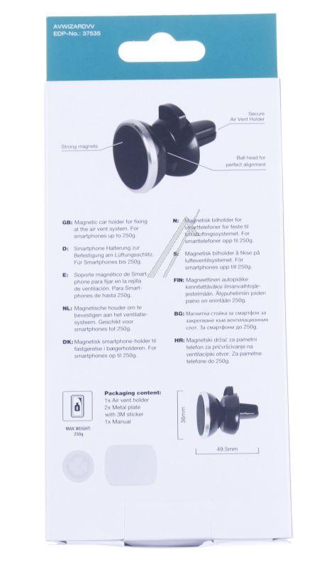 Vivanco 37535 - Chvvmagnet_s passend für universal mini magnet kfz halterung für phones bis 6