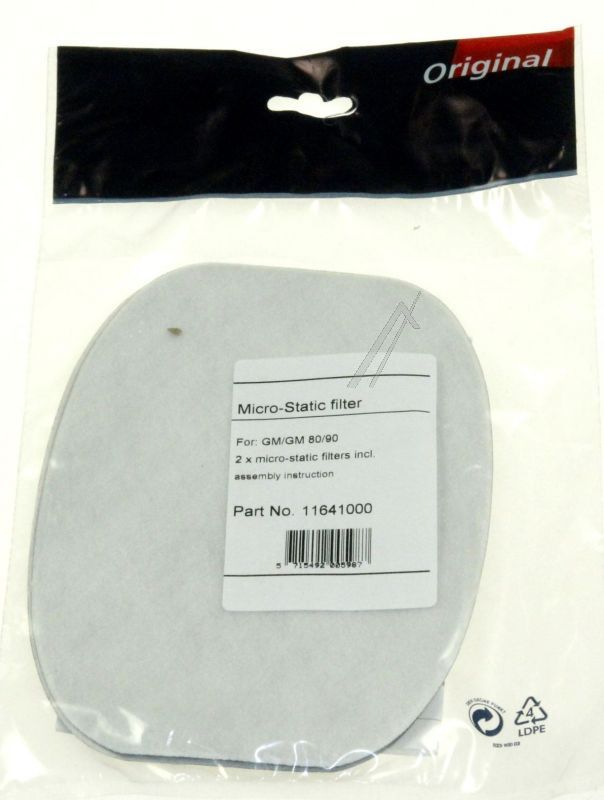 Nilfisk 11641000 Staubsaugerfilter - Filter mikrostatisch