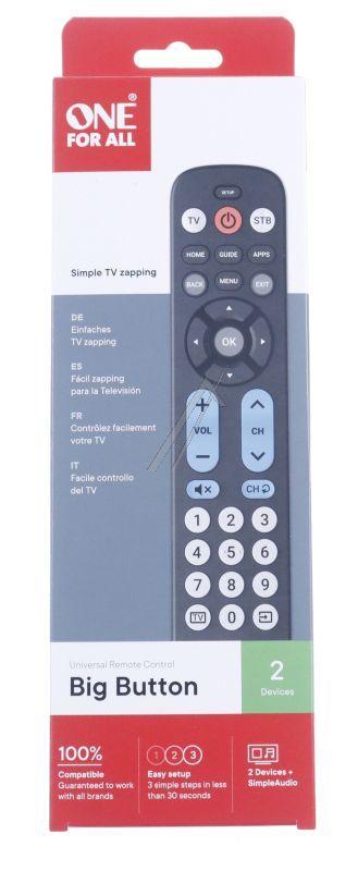 One for all URC6821 - Big button remote grosstasten zapper fernbedienung,