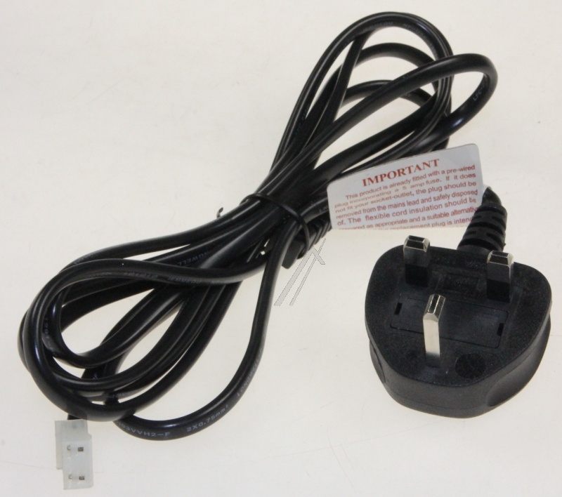 Vestel 30050218 Netzkabel - Pwr cord safe uk 1800-570mm w/grom rohs