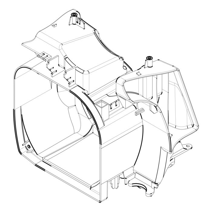 AEG Electrolux 140066085014 Klappe Deckel - Deckel,motor,grau