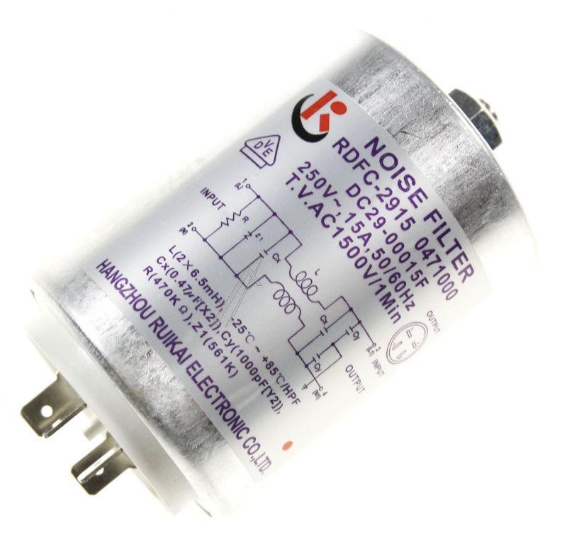 Samsung DC2900015F - Filter-emi,lft-215k-2,scout-pjt,250vac,1 Samsung DC2900015F - Filter-emi,lft-215k-2,scout-pjt,250vac,1