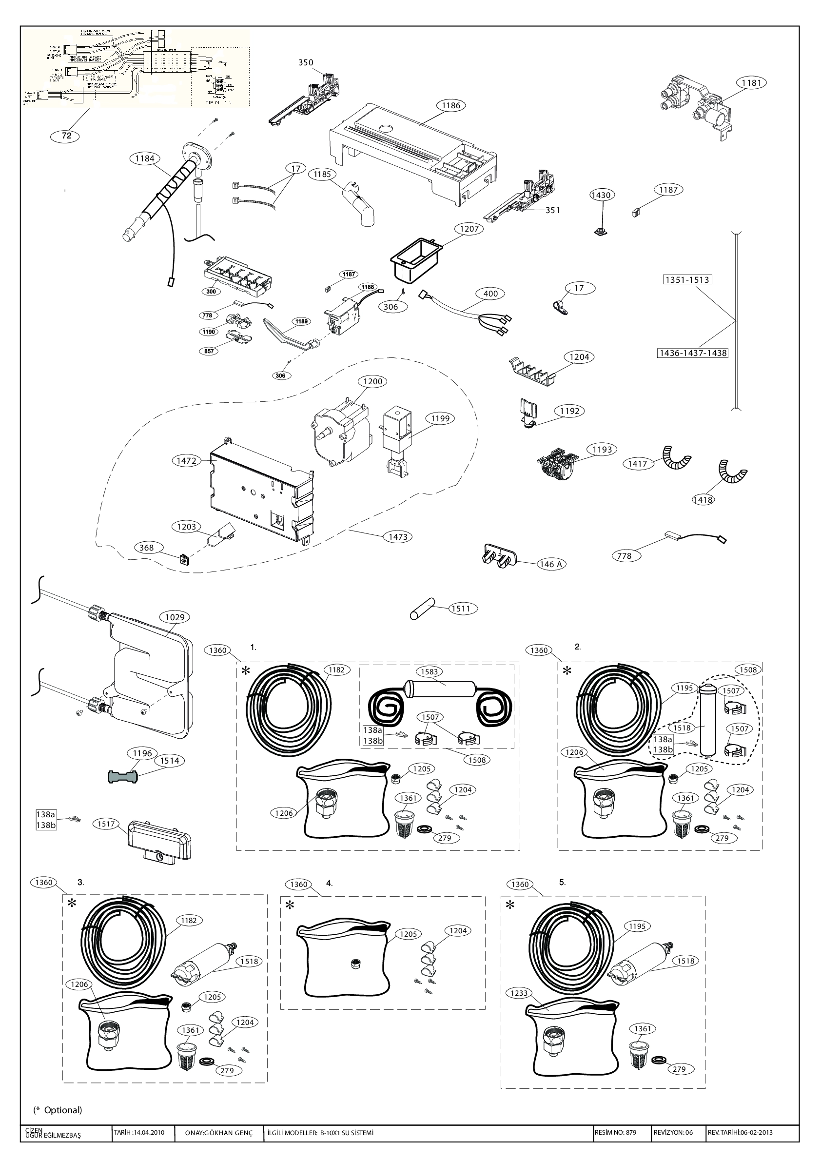 Explosionszeichnung Grundig 7262849582 GSN 9440 X A++ GRUNDIG POOL G92617NE