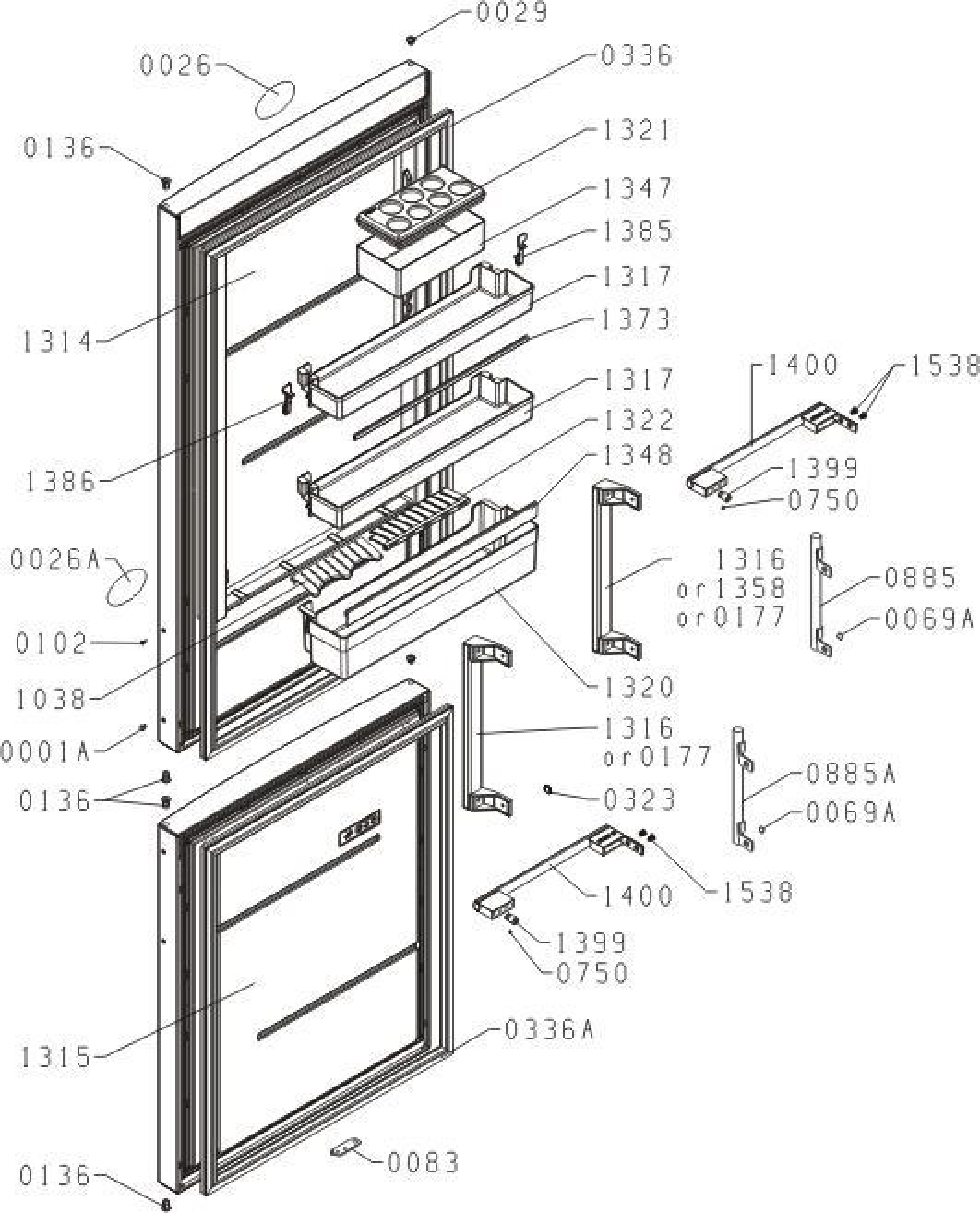 Explosionszeichnung Gorenje 440989 RK6192EO Explosionszeichnung Gorenje 440989 RK6192EO