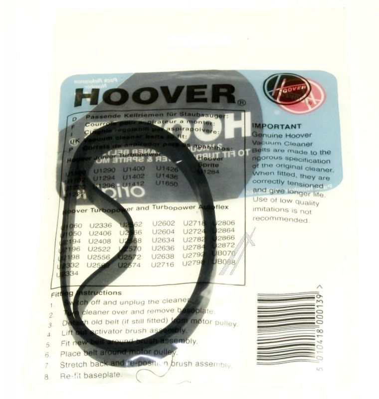 Candy Hoover 09020165 Riemen - V7 antriebsriemen
