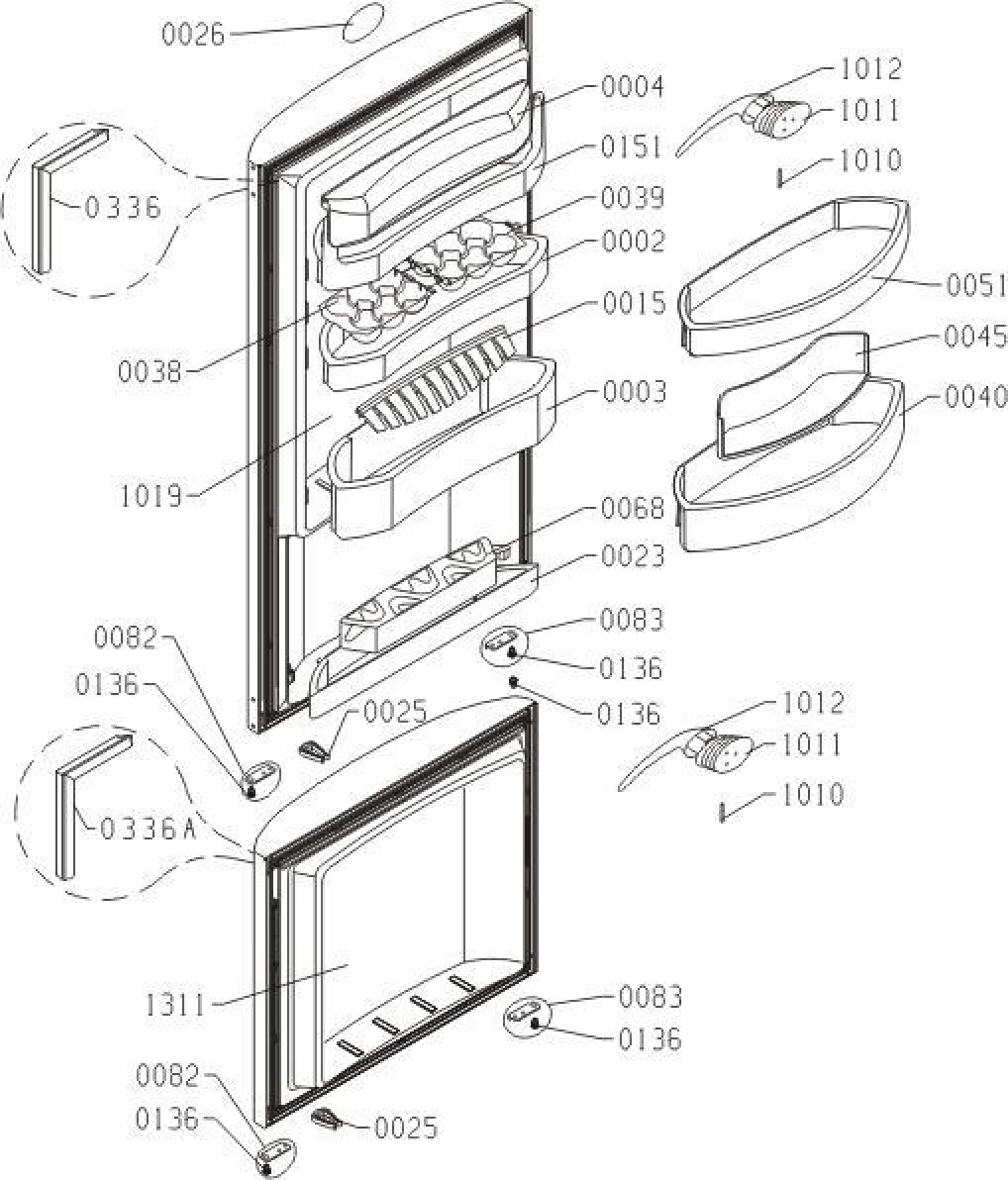 Explosionszeichnung Gorenje 528615 RK60319OBL