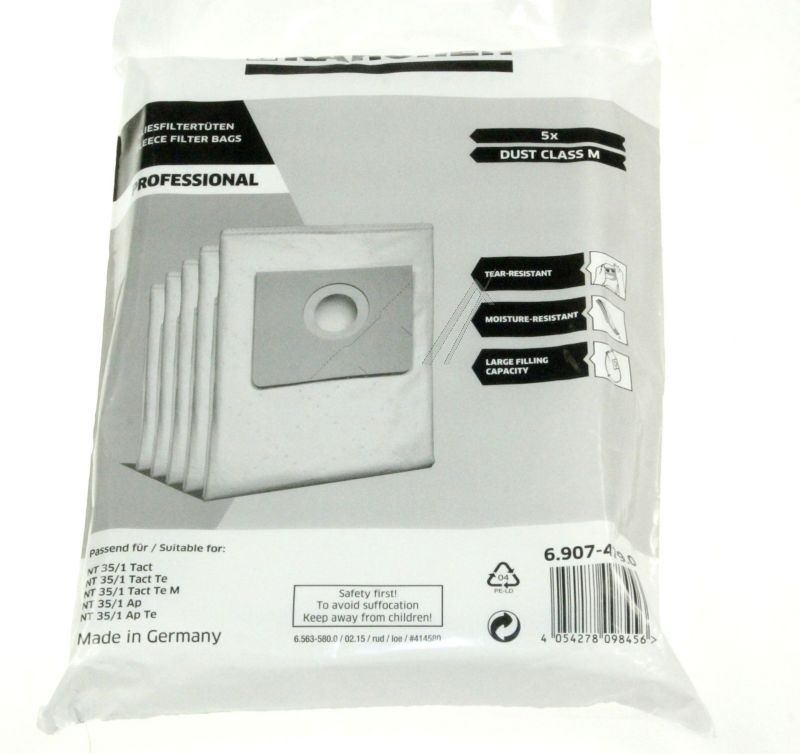 Kärcher 69074790 Staubsaugerbeutel - Ka filtertüten vlies (5 stk.)