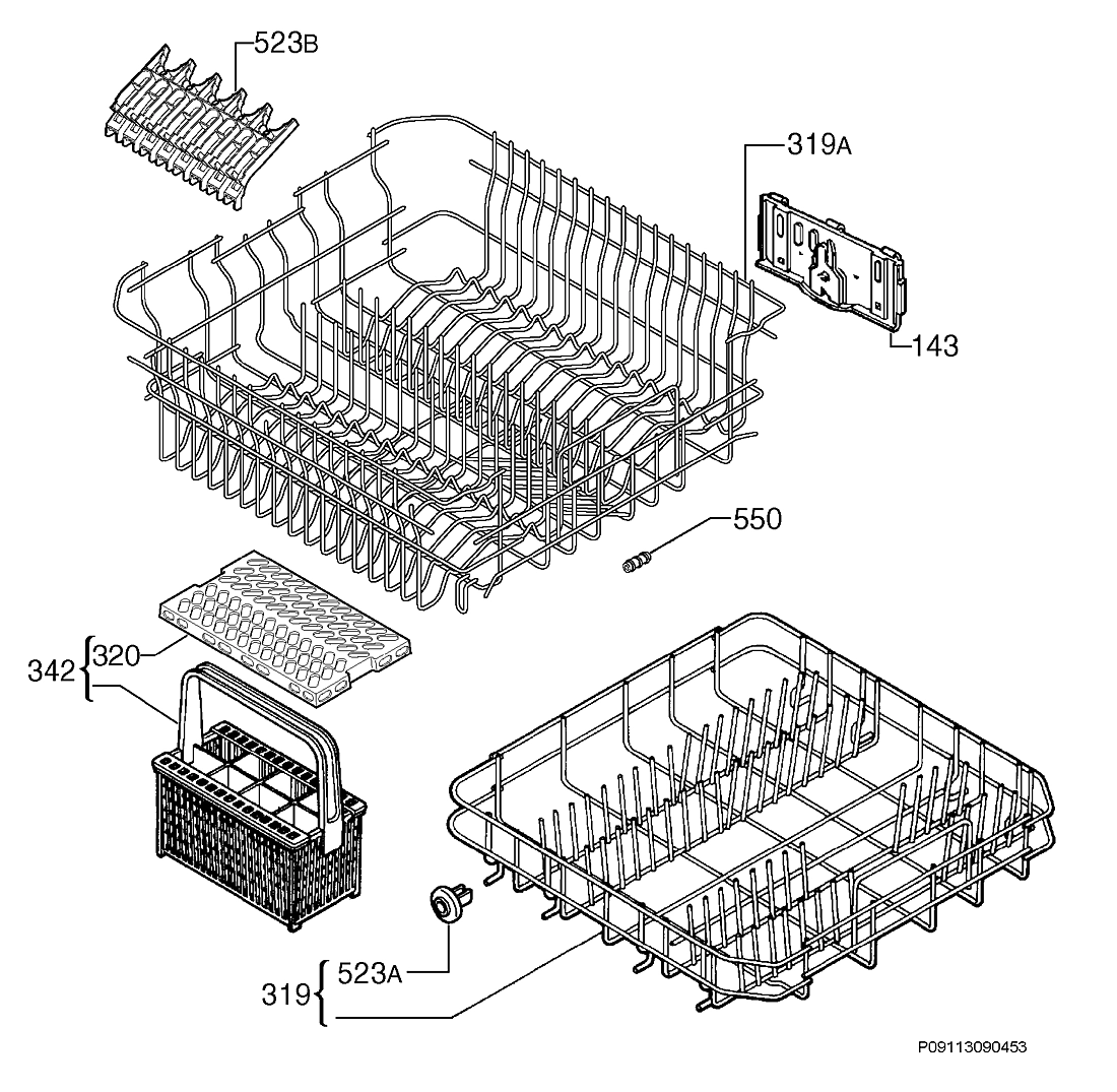 Explosionszeichnung Ikea 91153904902 RDW60 Explosionszeichnung Ikea 91153904902 RDW60