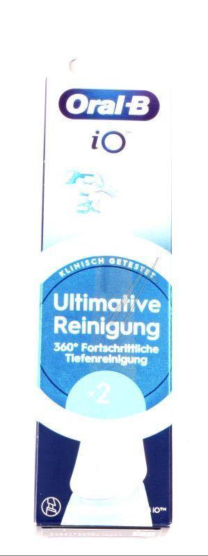 Braun 373333 Zahnbürste - Oral-b aufsteckbürsten io ultimative reinigung 2er, weiss