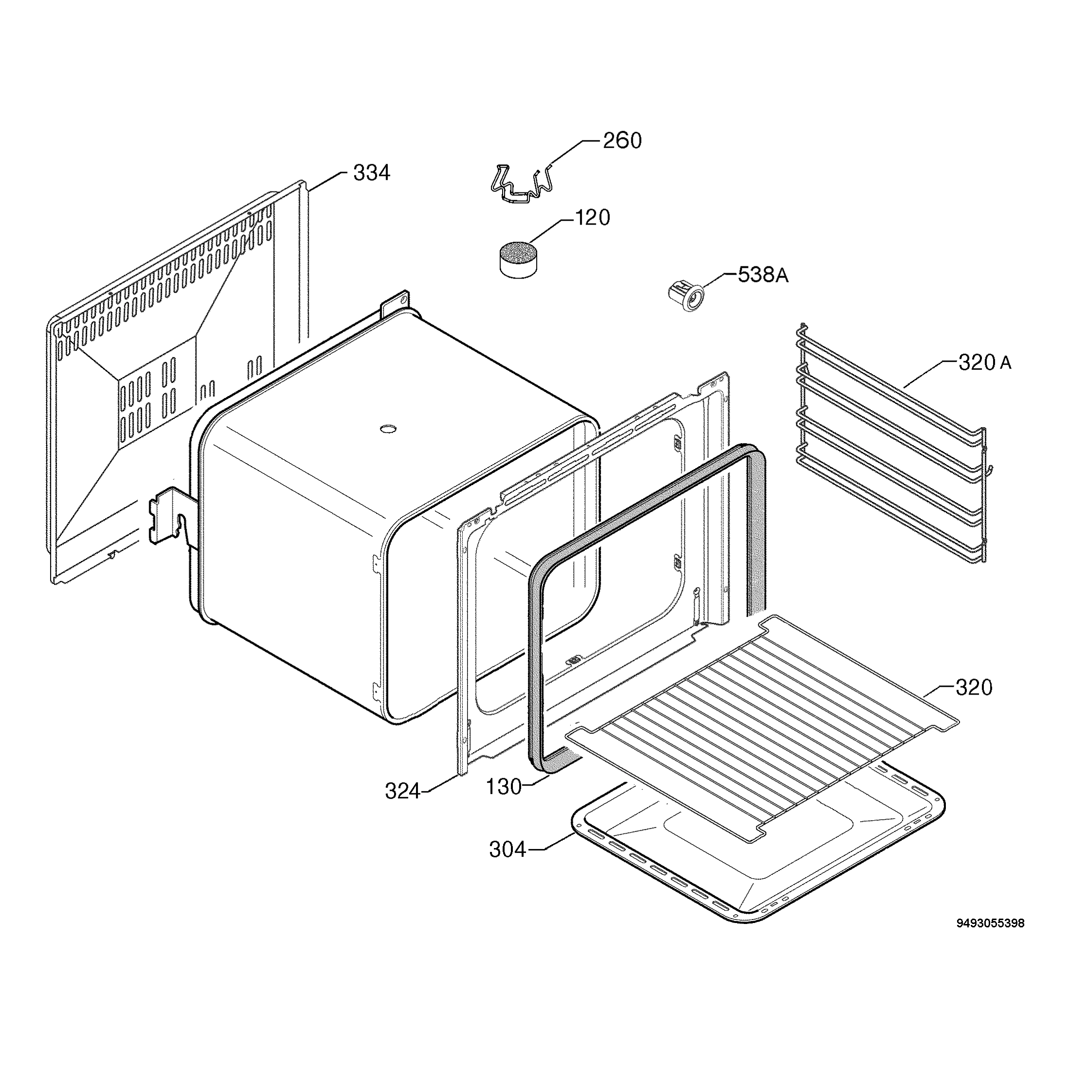 Explosionszeichnung Ikea 94971305000 FOV10P