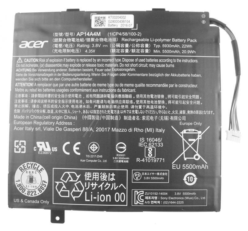 Acer KT00204002 Tablet-PC Akku - Ap14a4m battery.2cell.5700mah