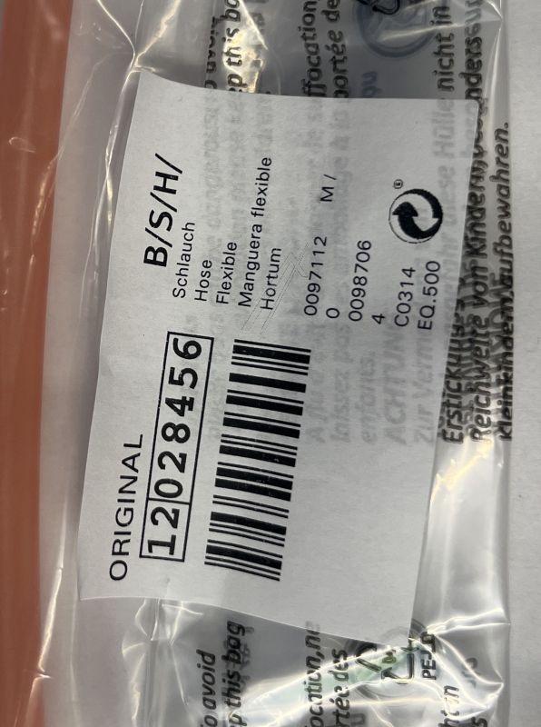 Siemens EQ 500 Schlauch 120mm 12028456 für Kaffeemaschine Silikon Verbindung Ersatzteil