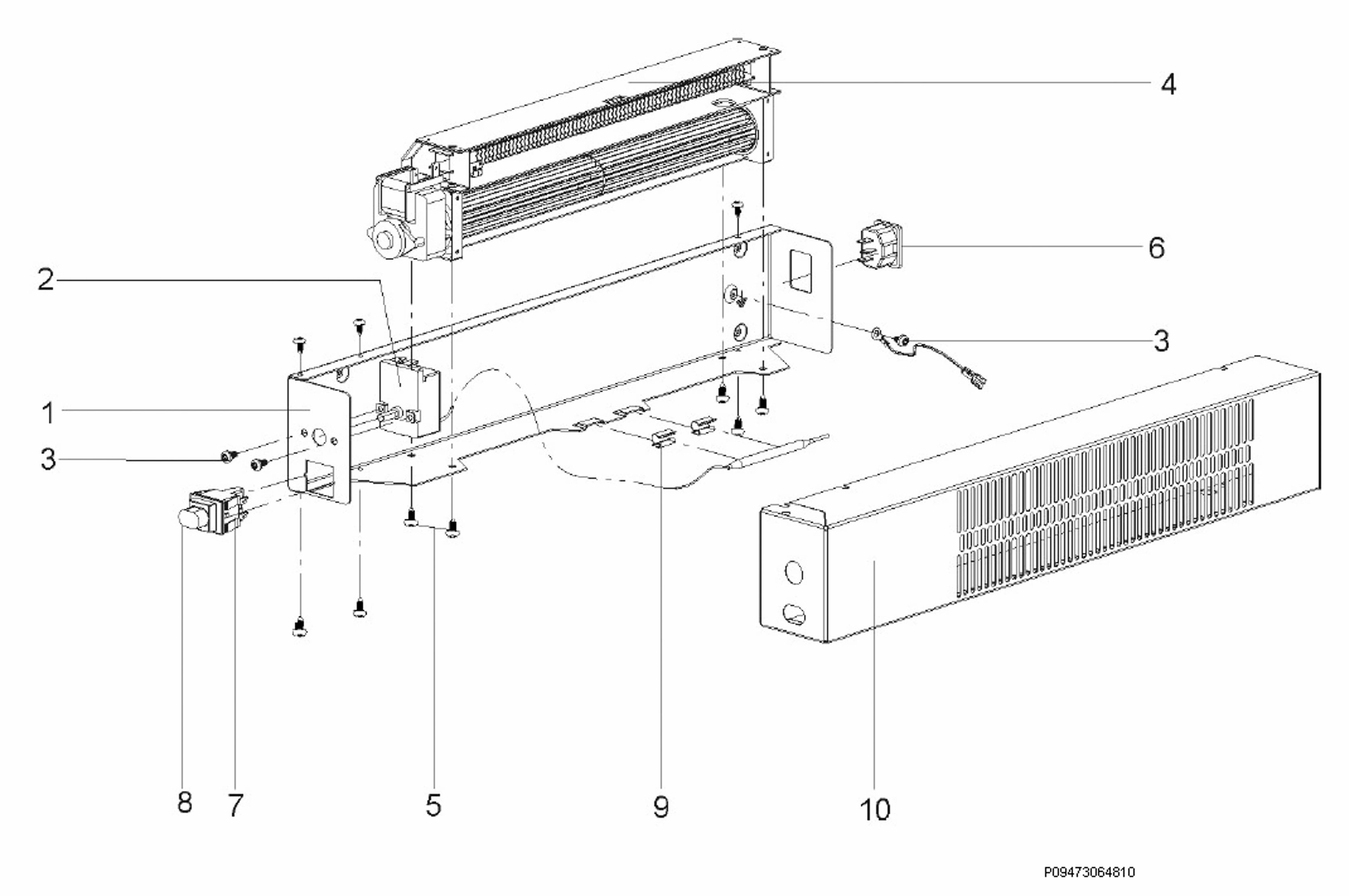 Explosionszeichnung AEG 94700602700 KD91404M
