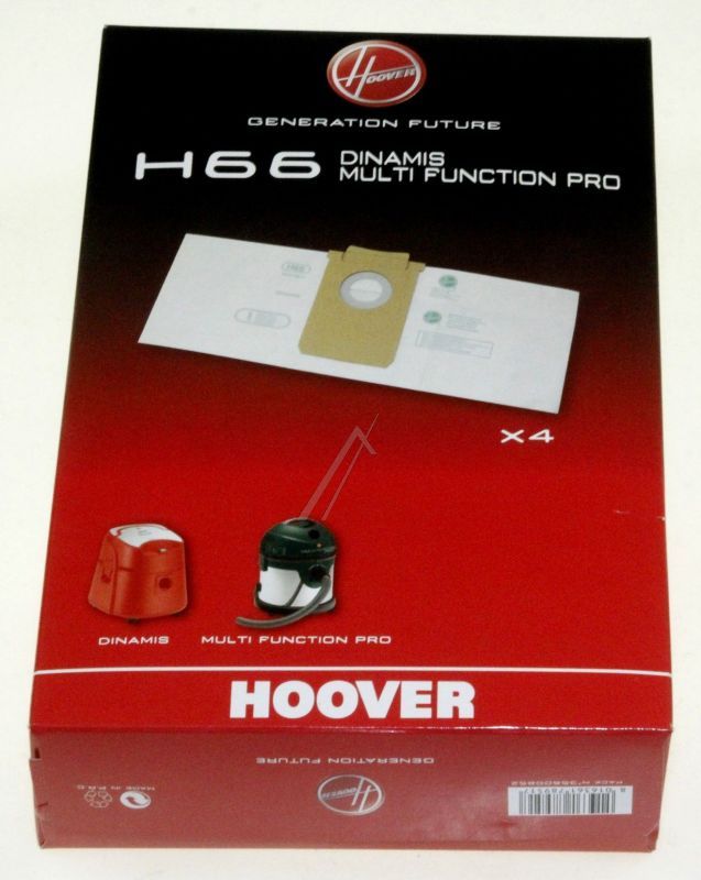 Candy Hoover 35600852 Staubsaugerbeutel - H66 din beutel, 4 stück