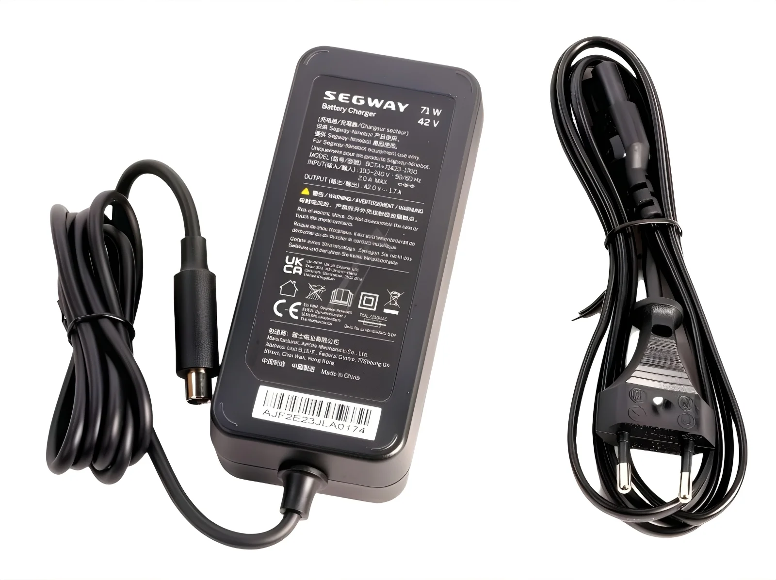 Segway Ninebot Ladegerät AB00002147 für E Scooter 42V 1,7A 71W Ersatzteil