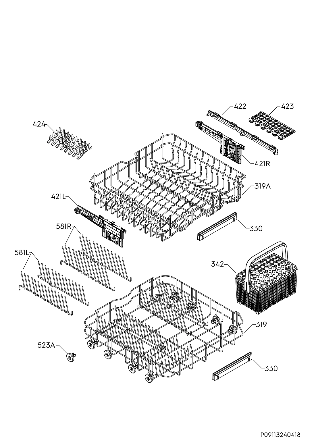 Explosionszeichnung Ikea 91153649401 RENODLAD 50475618