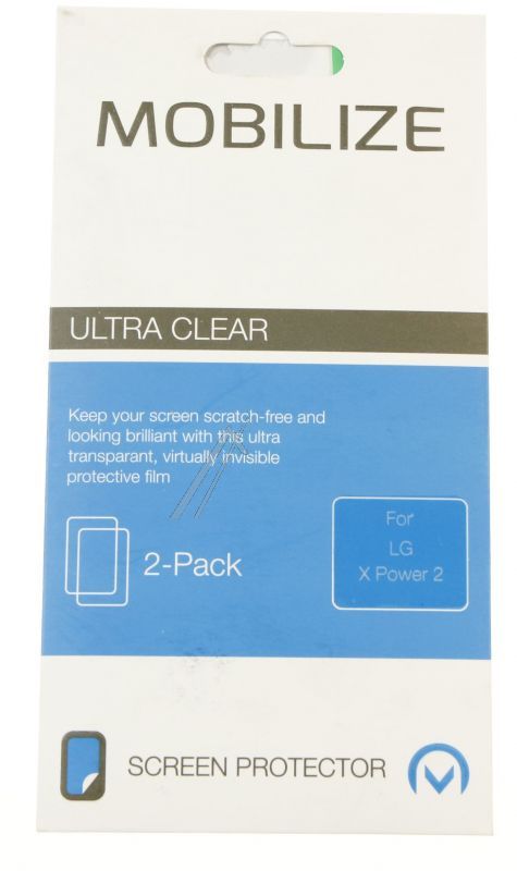 Mobilize 48398 Display-Schutzfolie - Mobilize clear 2-pack screen protector passend für lg x power 2