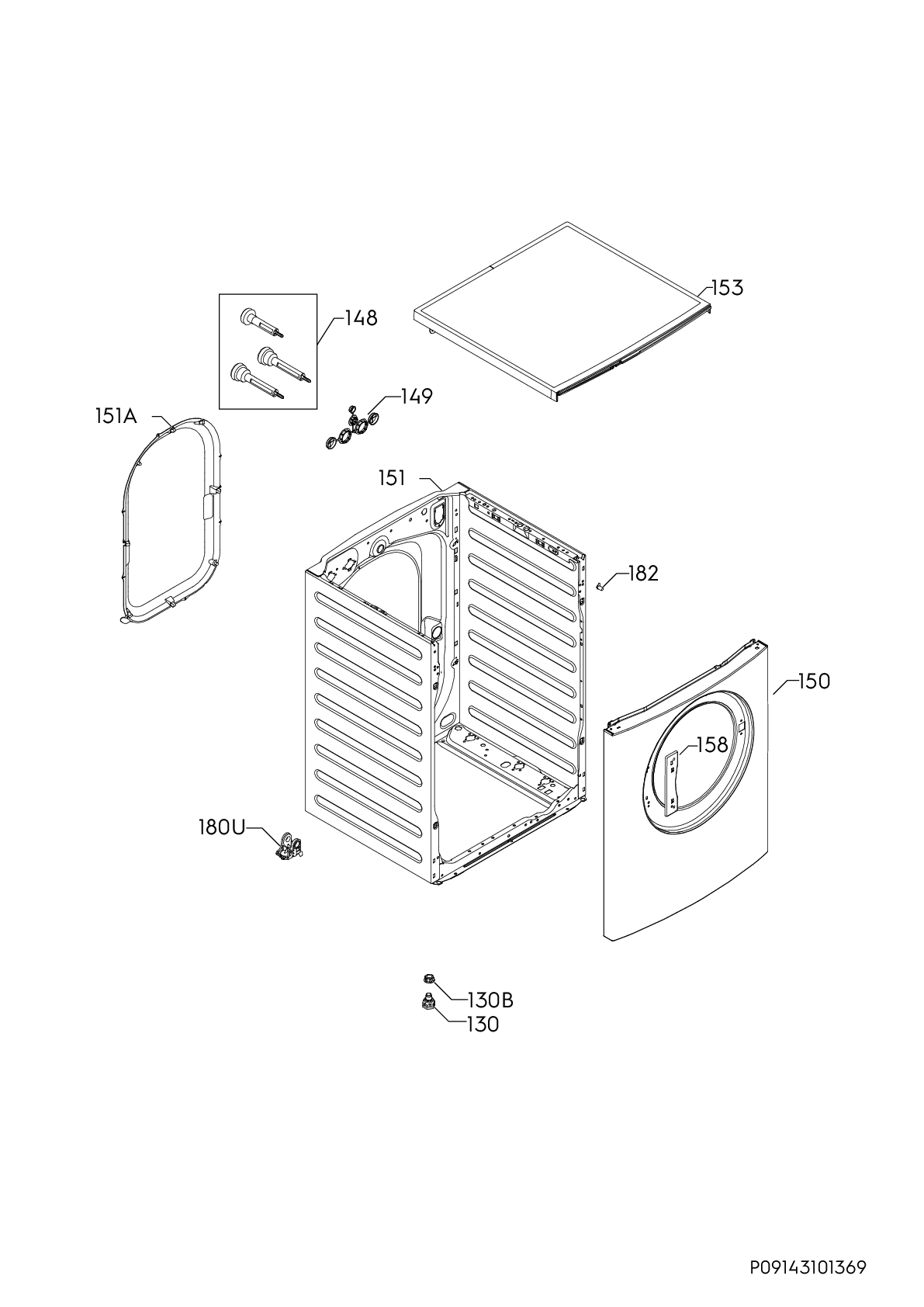 Explosionszeichnung Novamatic 91491843204 WA708E