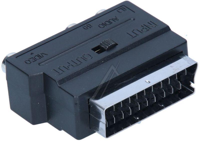 COM - Scartadapter scart/3xc buchse m.schalter