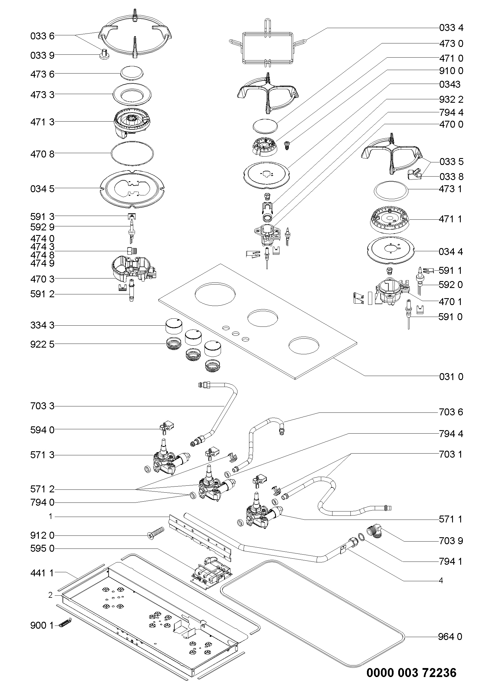 Explosionszeichnung Ikea 857939049001 HBN G740 B Explosionszeichnung Ikea 857939049001 HBN G740 B
